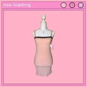 Urban Outfitters pink ribbed bodycon dress